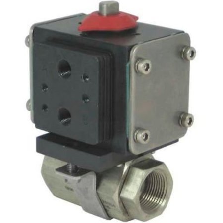 GEMINI VALVE SALES & SERVICE INC. Gemini Valve® S/S Ball Valve W/500 Series Double-Acting Pneumatic Actuator, 3/4" 3/4 86-6-RT-6-A512D-PMK-3-A510